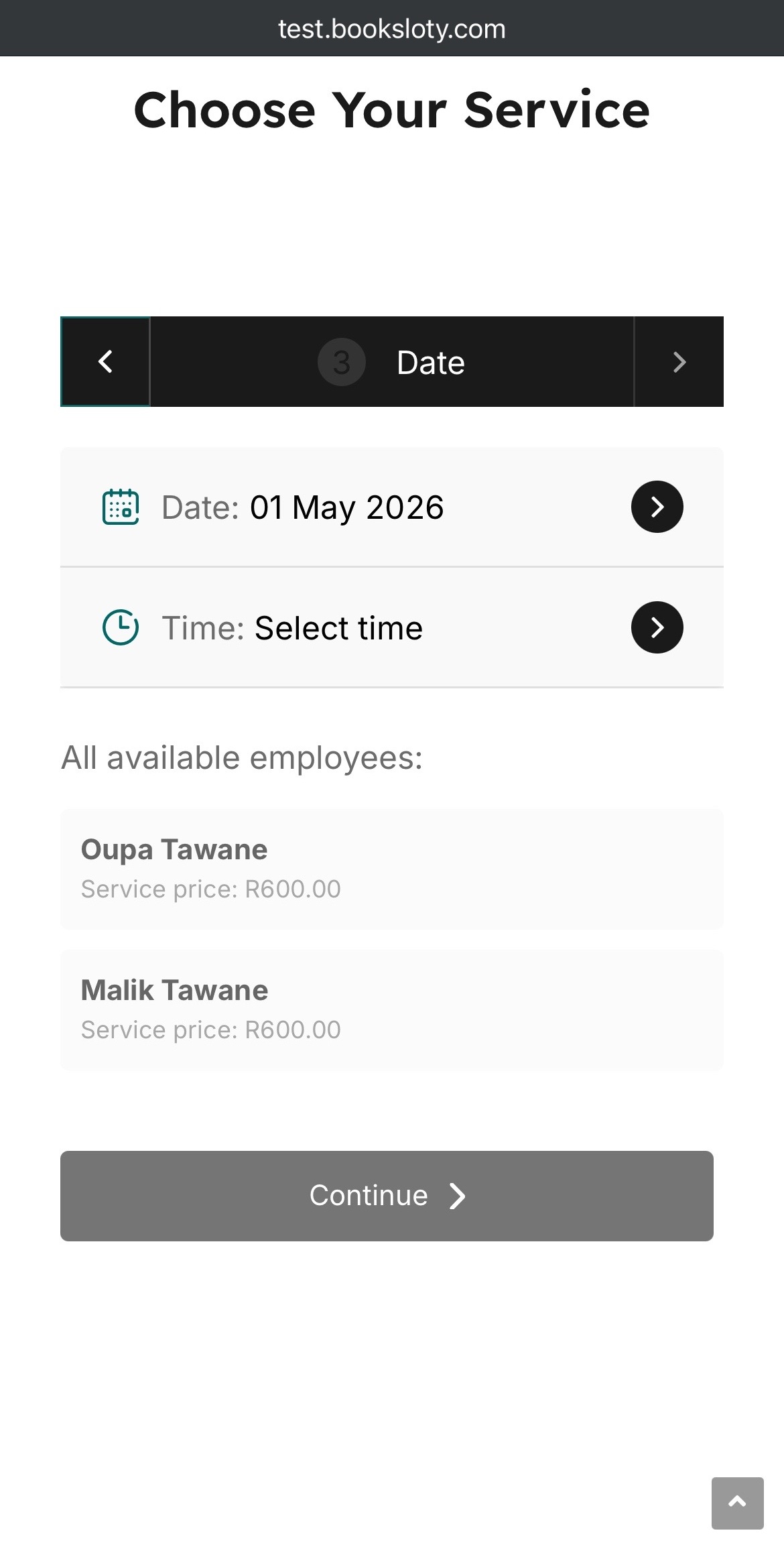 Select Date And Time